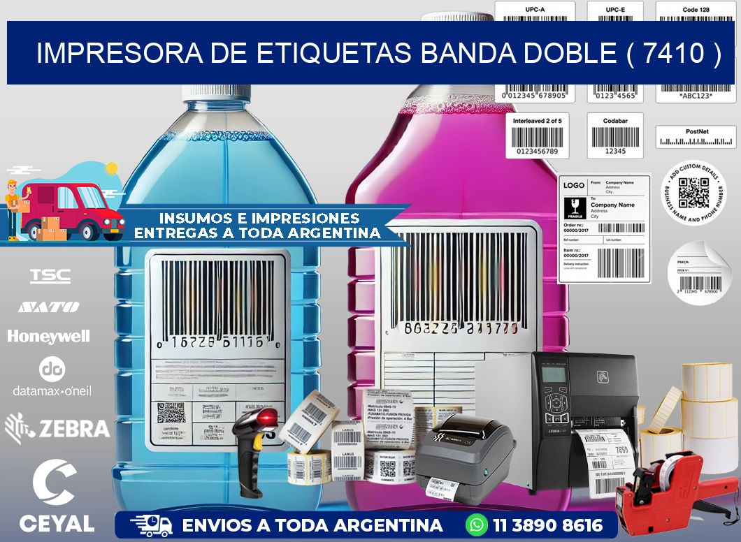 impresora de etiquetas banda doble ( 7410 )