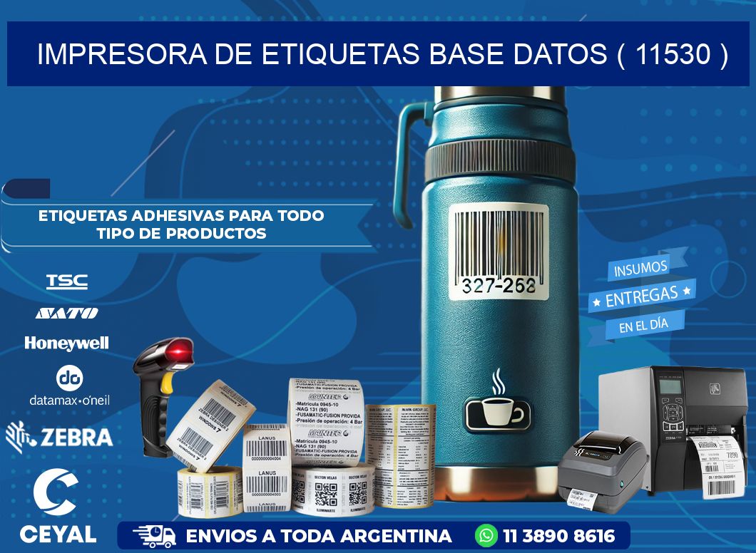 impresora de etiquetas base datos ( 11530 )