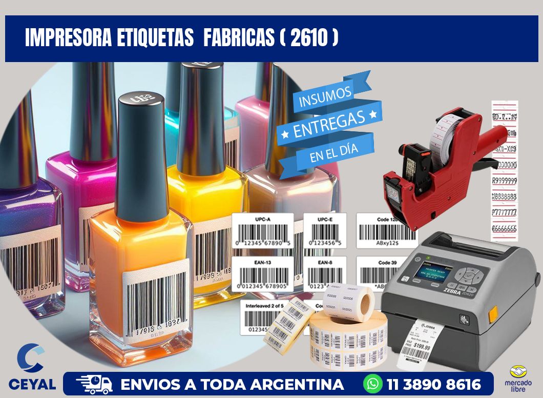 impresora etiquetas  fabricas ( 2610 )