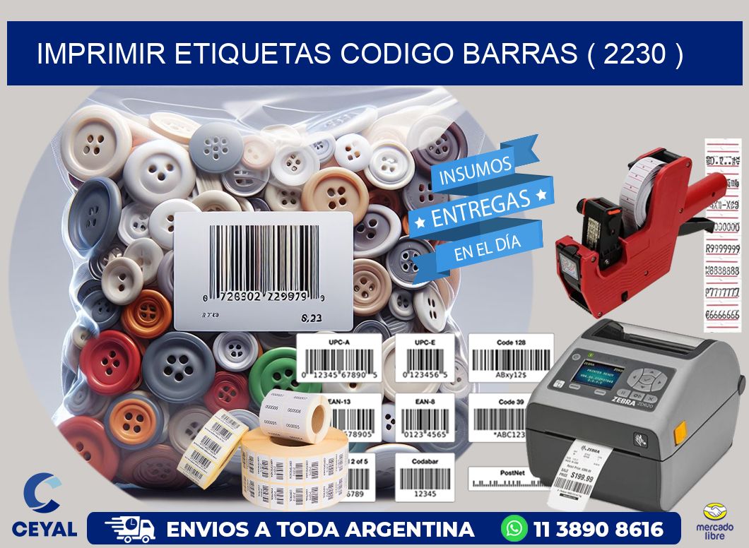 imprimir etiquetas codigo barras ( 2230 )
