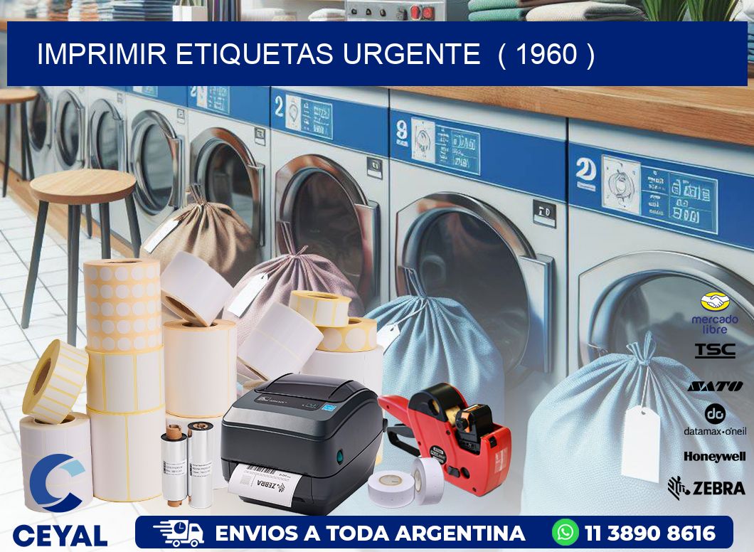 imprimir etiquetas urgente ( 1960 )