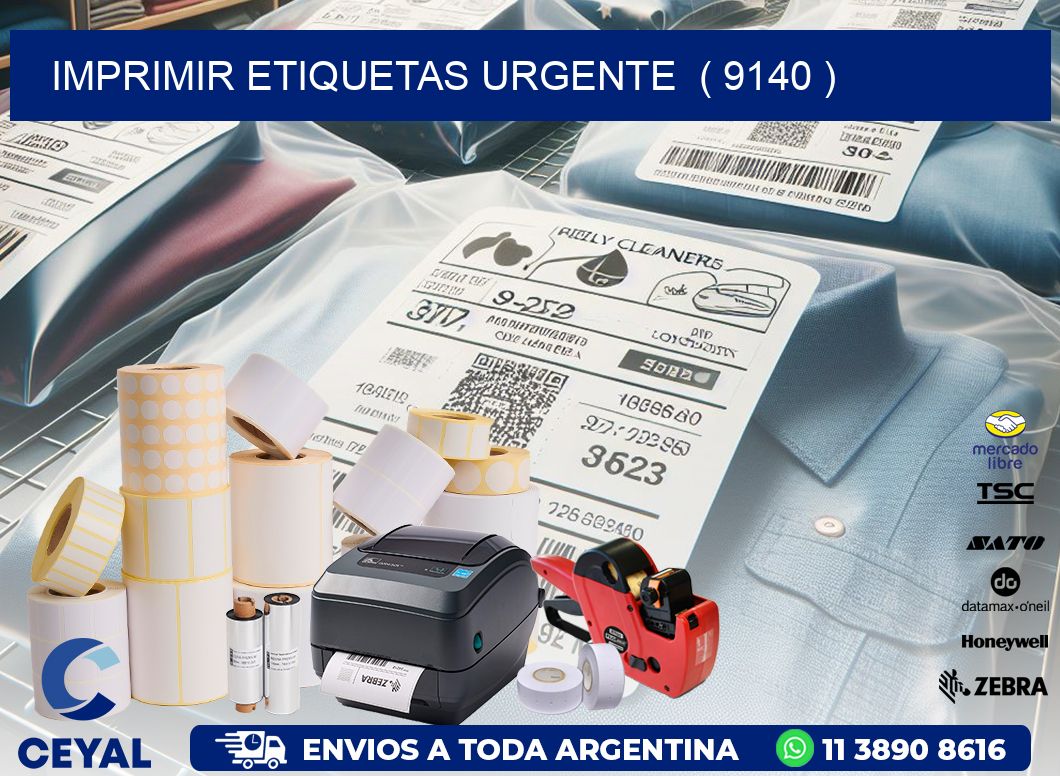 imprimir etiquetas urgente ( 9140 )