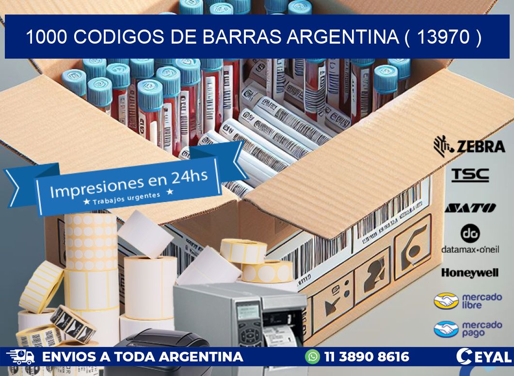 1000 codigos de barras argentina ( 13970 )