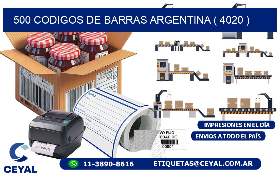 500 codigos de barras argentina ( 4020 )