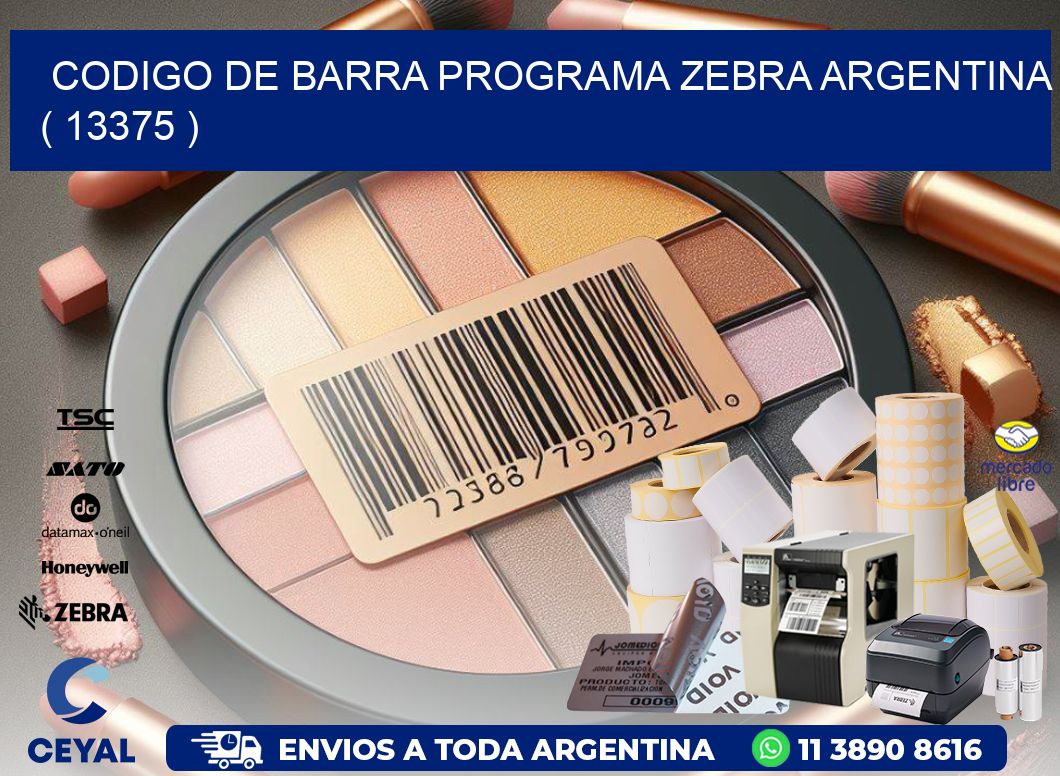 CODIGO DE BARRA PROGRAMA ZEBRA ARGENTINA ( 13375 )