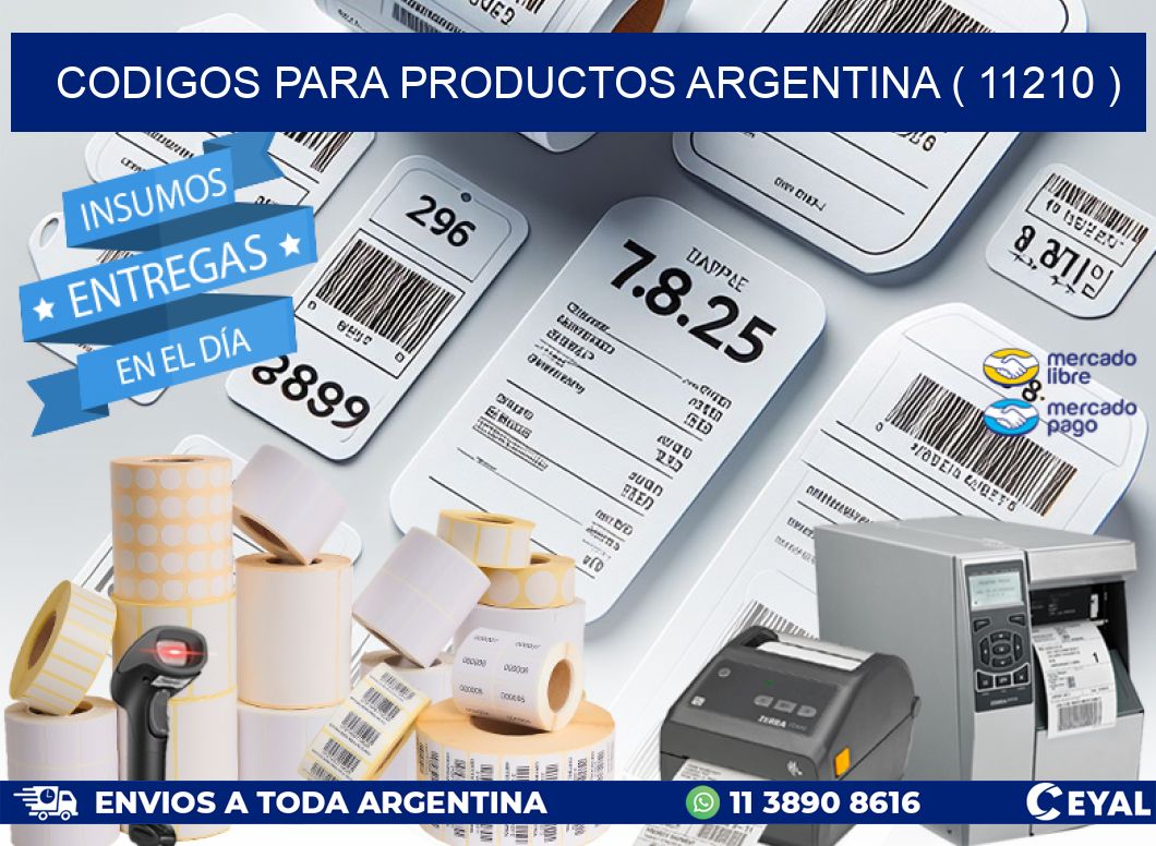 CODIGOS PARA PRODUCTOS ARGENTINA ( 11210 )