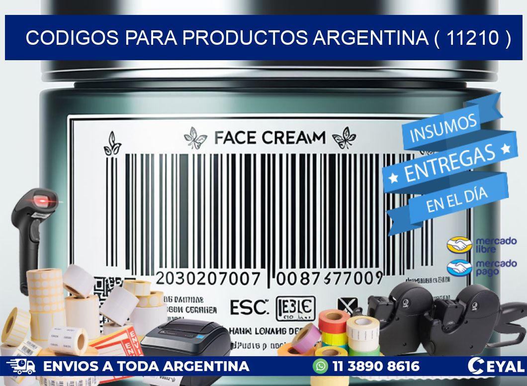 CODIGOS PARA PRODUCTOS ARGENTINA ( 11210 )