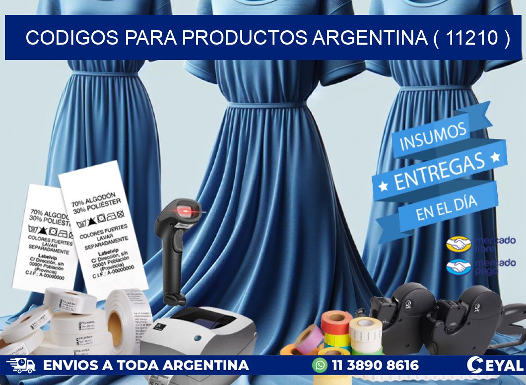 CODIGOS PARA PRODUCTOS ARGENTINA ( 11210 )