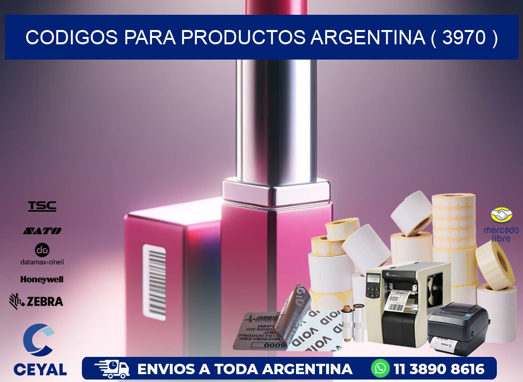 CODIGOS PARA PRODUCTOS ARGENTINA ( 3970 )