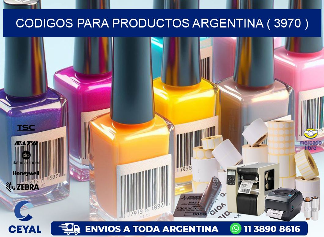 CODIGOS PARA PRODUCTOS ARGENTINA ( 3970 )