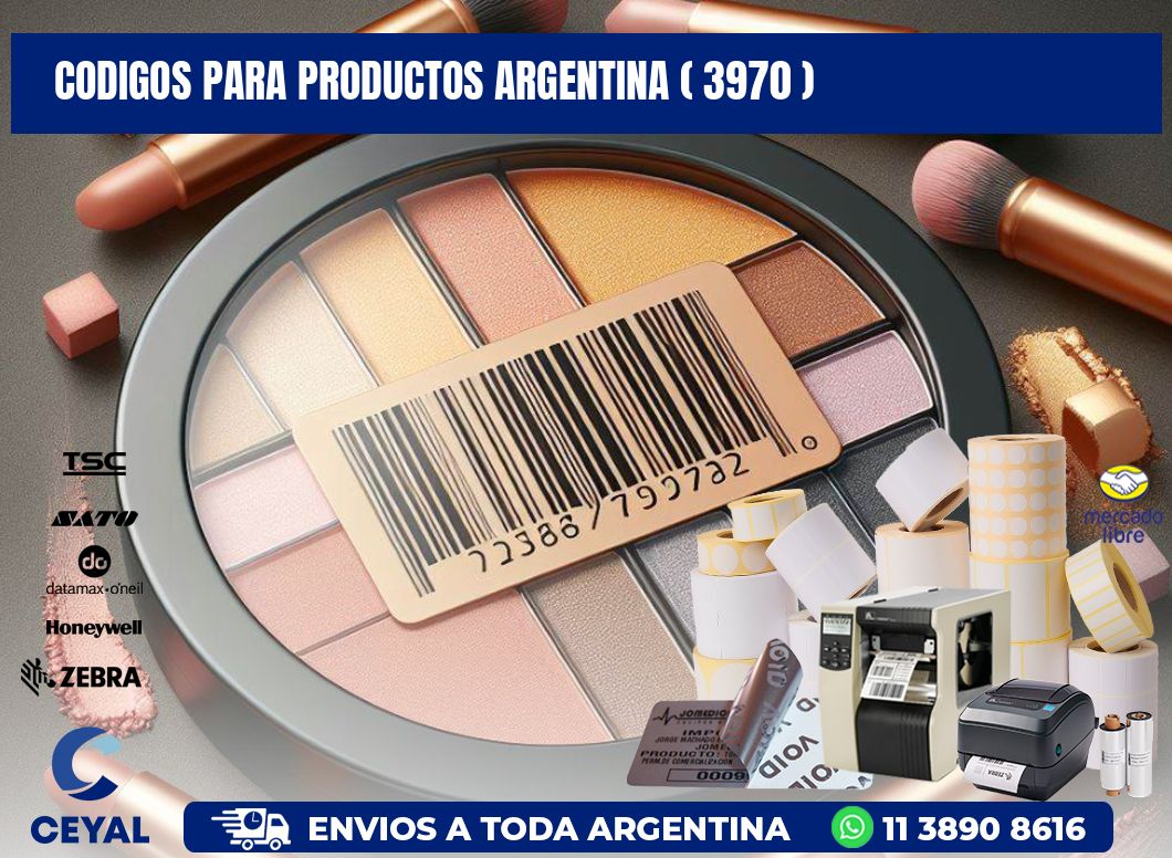 CODIGOS PARA PRODUCTOS ARGENTINA ( 3970 )