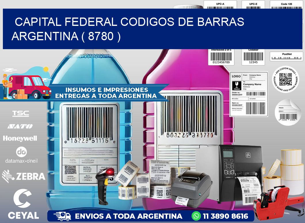 Capital federal codigos de barras argentina ( 8780 )