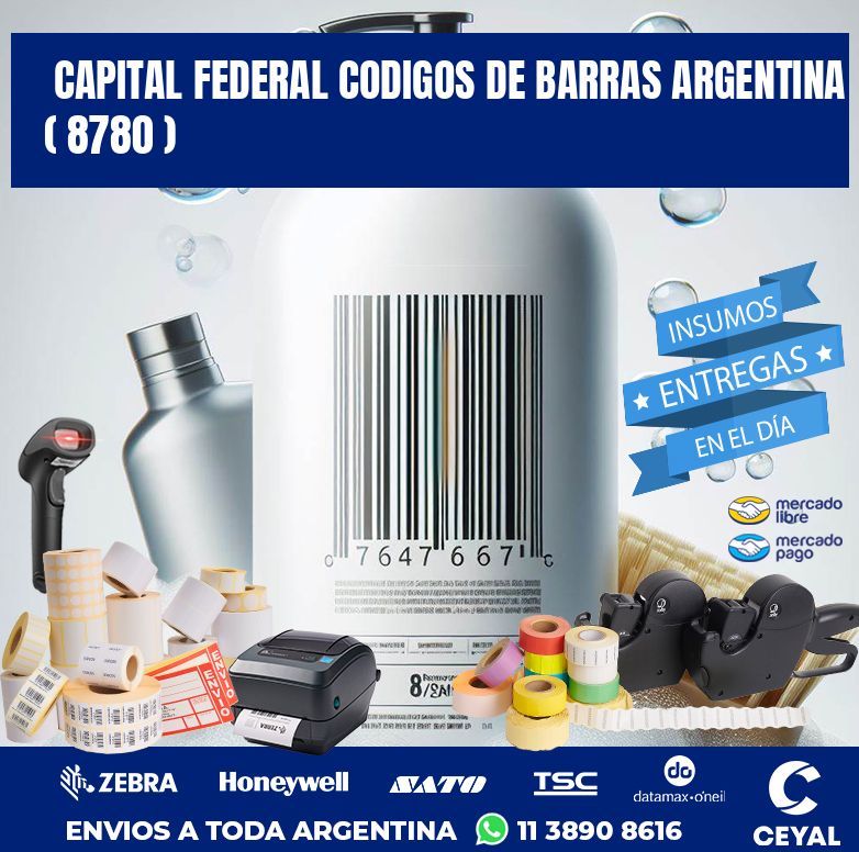 Capital federal codigos de barras argentina ( 8780 )