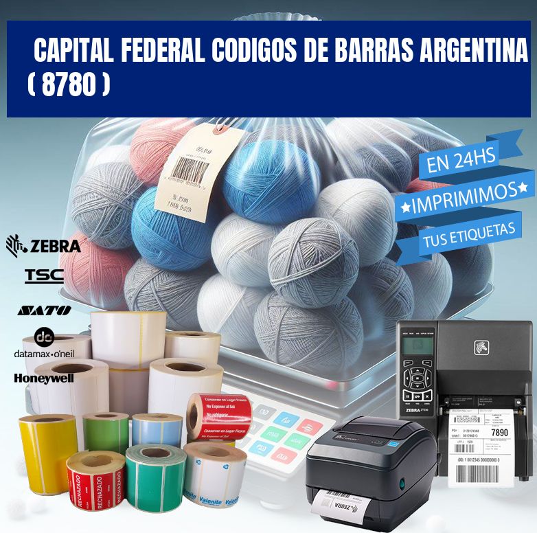 Capital federal codigos de barras argentina ( 8780 )