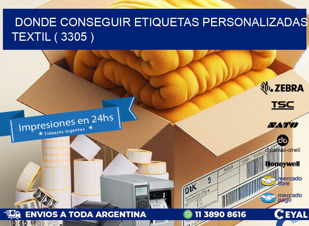 DONDE CONSEGUIR ETIQUETAS PERSONALIZADAS TEXTIL ( 3305 )
