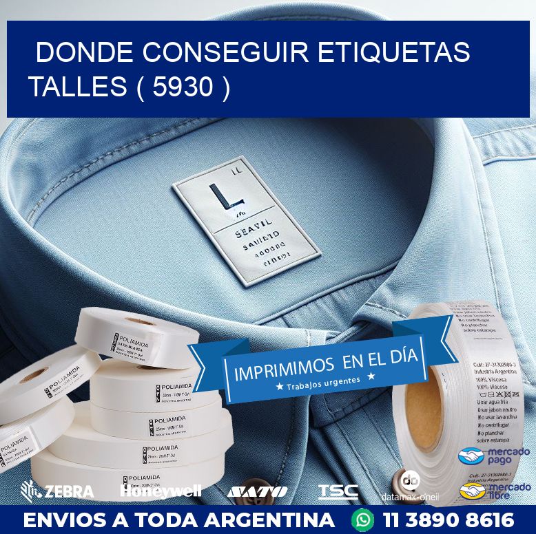DONDE CONSEGUIR ETIQUETAS TALLES ( 5930 )