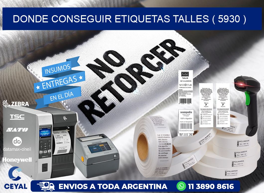 DONDE CONSEGUIR ETIQUETAS TALLES ( 5930 )