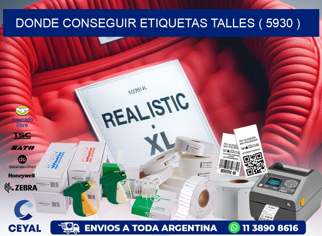 DONDE CONSEGUIR ETIQUETAS TALLES ( 5930 )
