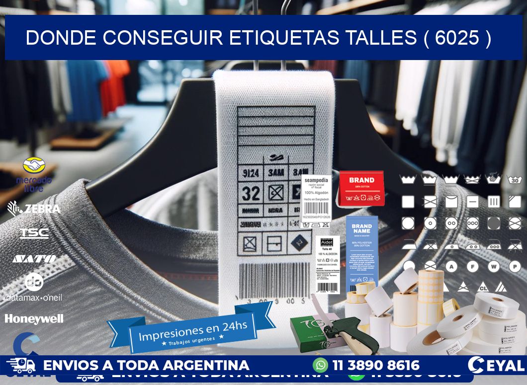 DONDE CONSEGUIR ETIQUETAS TALLES ( 6025 )