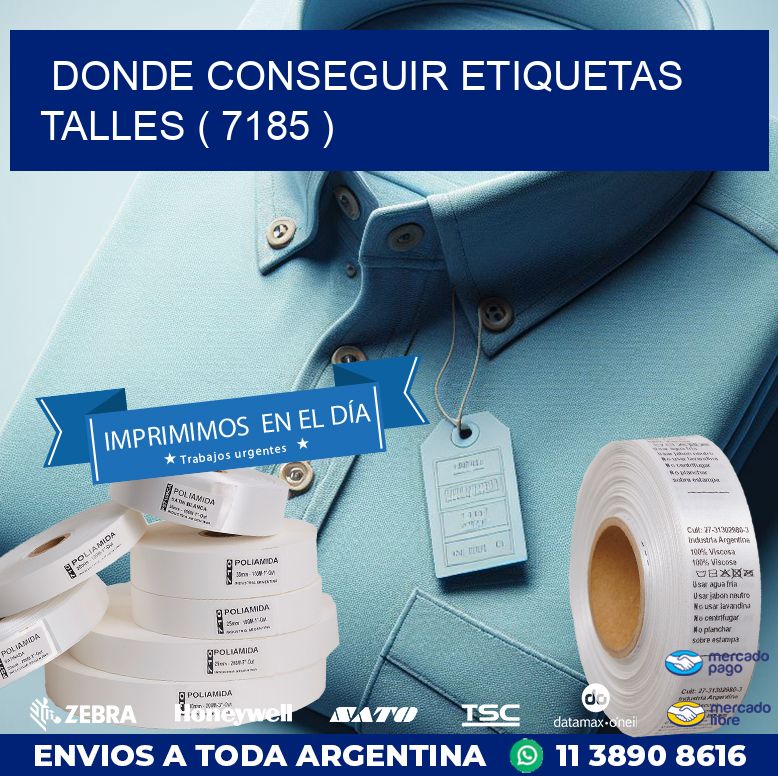 DONDE CONSEGUIR ETIQUETAS TALLES ( 7185 )
