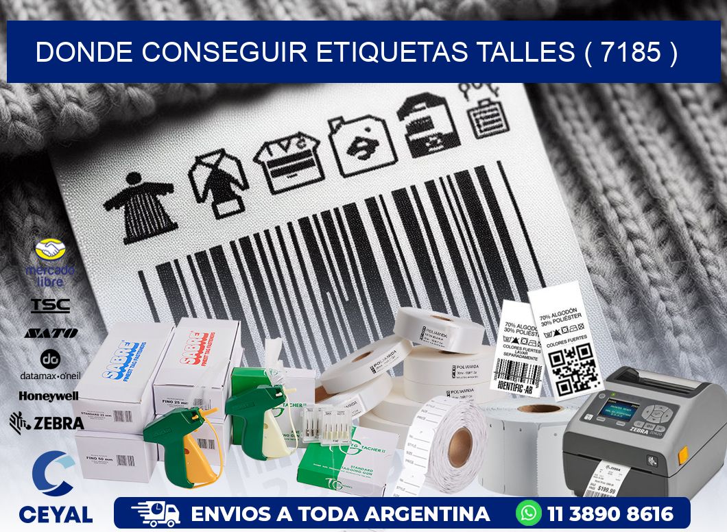 DONDE CONSEGUIR ETIQUETAS TALLES ( 7185 )