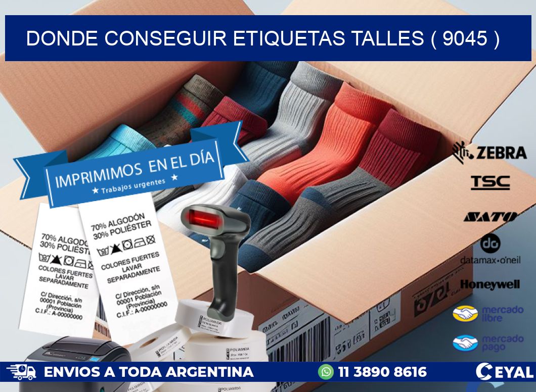 DONDE CONSEGUIR ETIQUETAS TALLES ( 9045 )