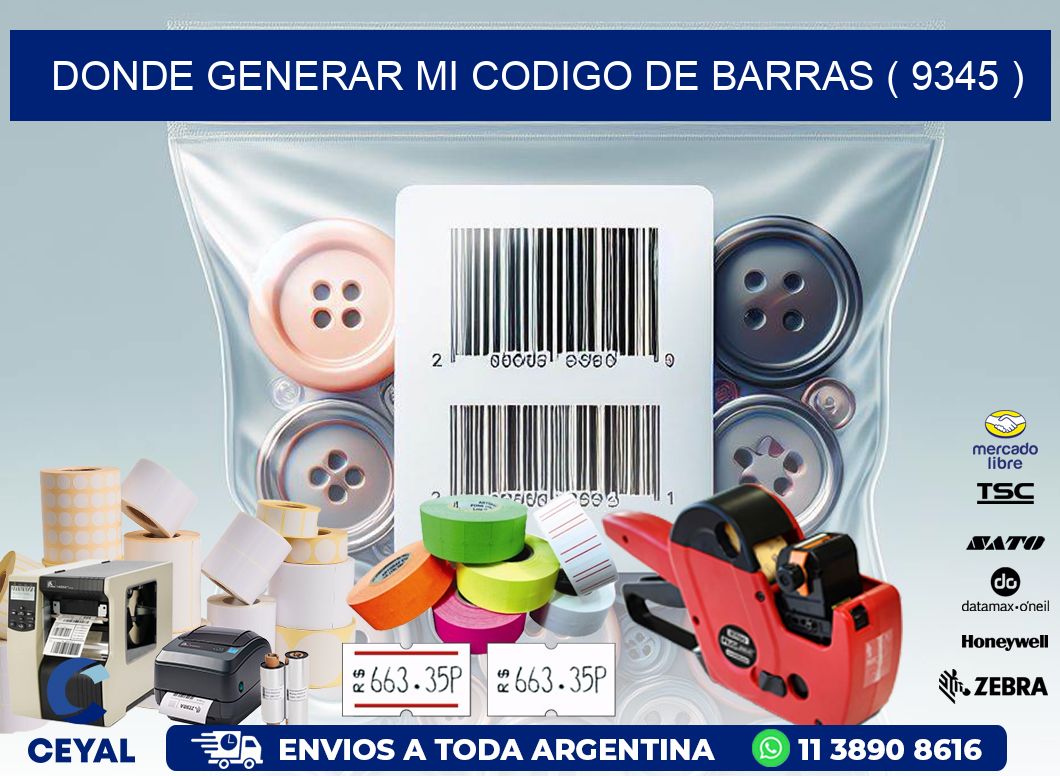 DONDE GENERAR MI CODIGO DE BARRAS ( 9345 )