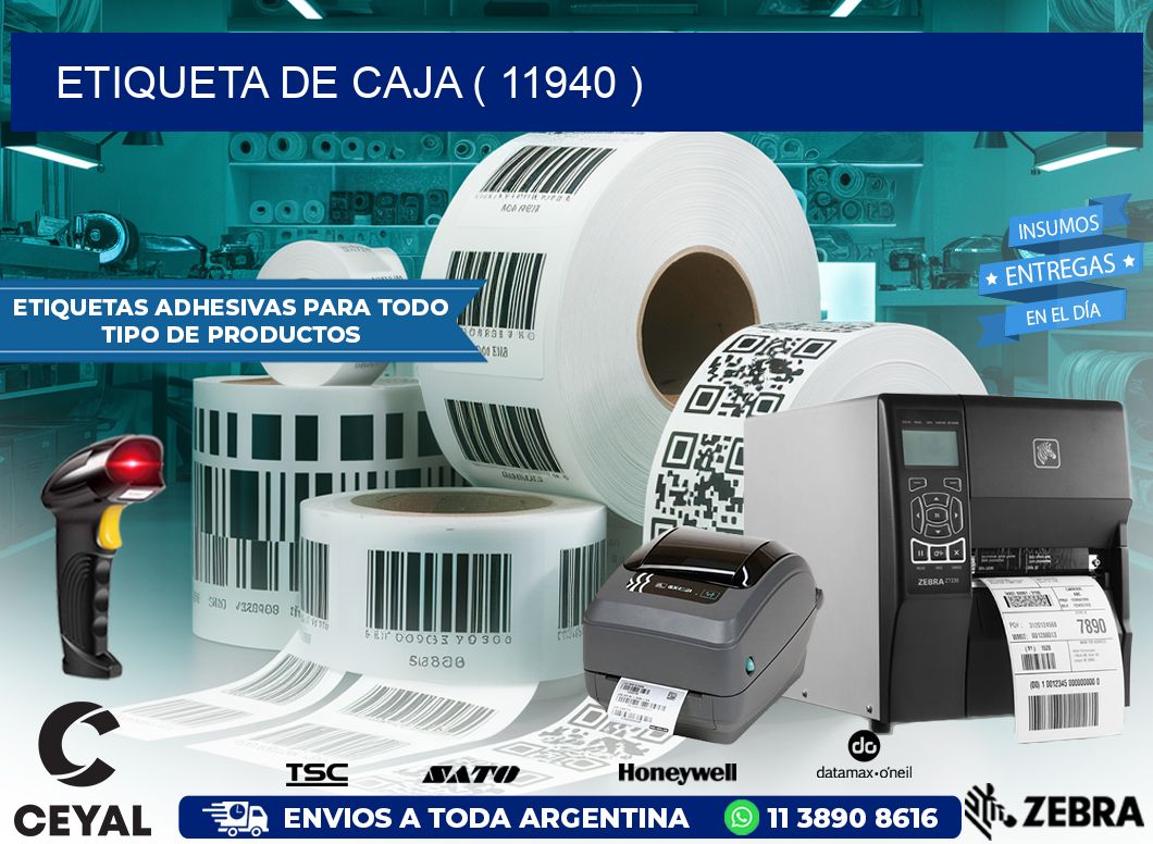ETIQUETA DE CAJA ( 11940 )