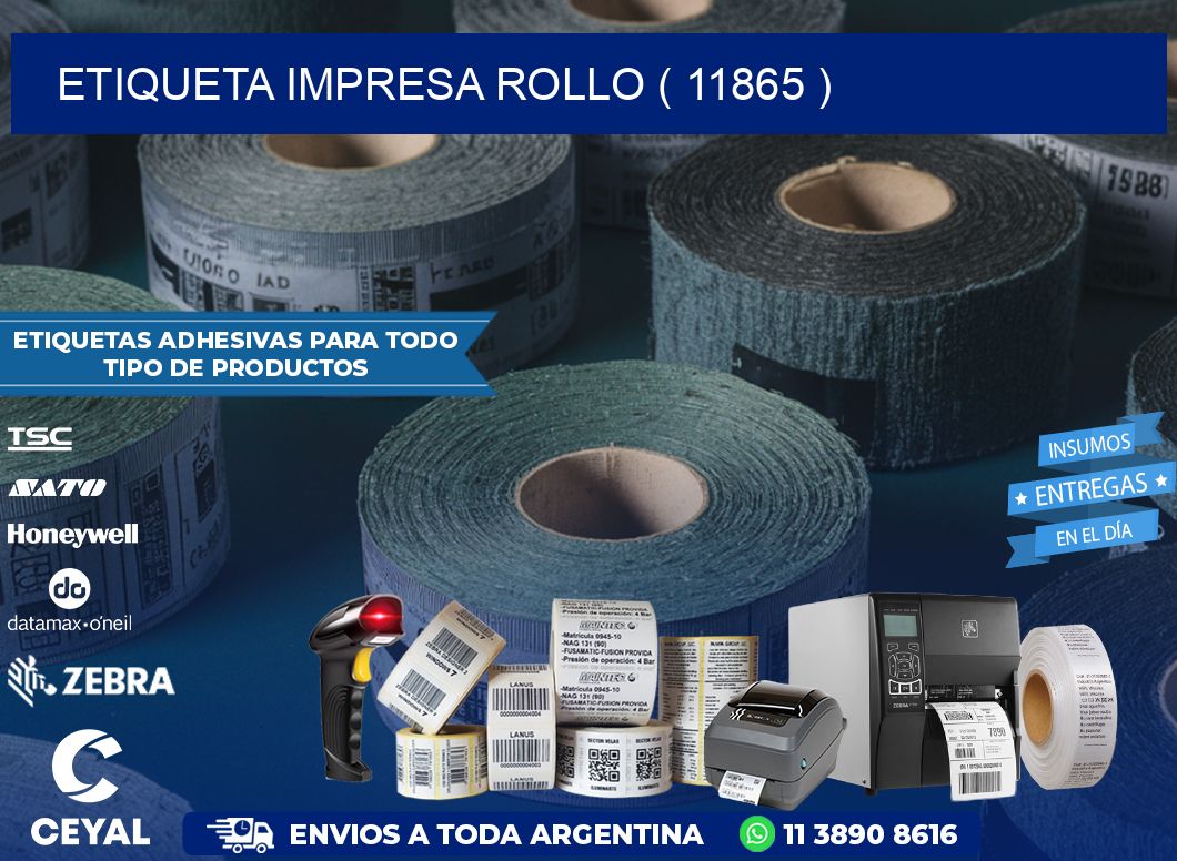 ETIQUETA IMPRESA ROLLO ( 11865 )