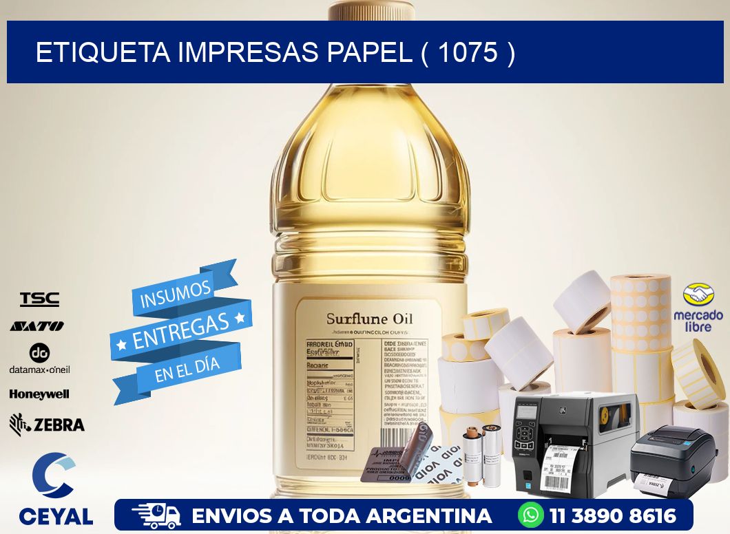 ETIQUETA IMPRESAS PAPEL ( 1075 )