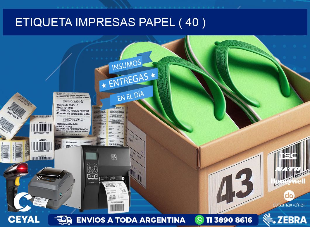 ETIQUETA IMPRESAS PAPEL ( 40 )
