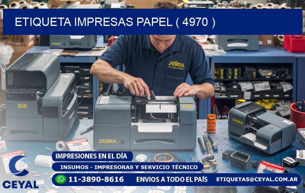 ETIQUETA IMPRESAS PAPEL ( 4970 )