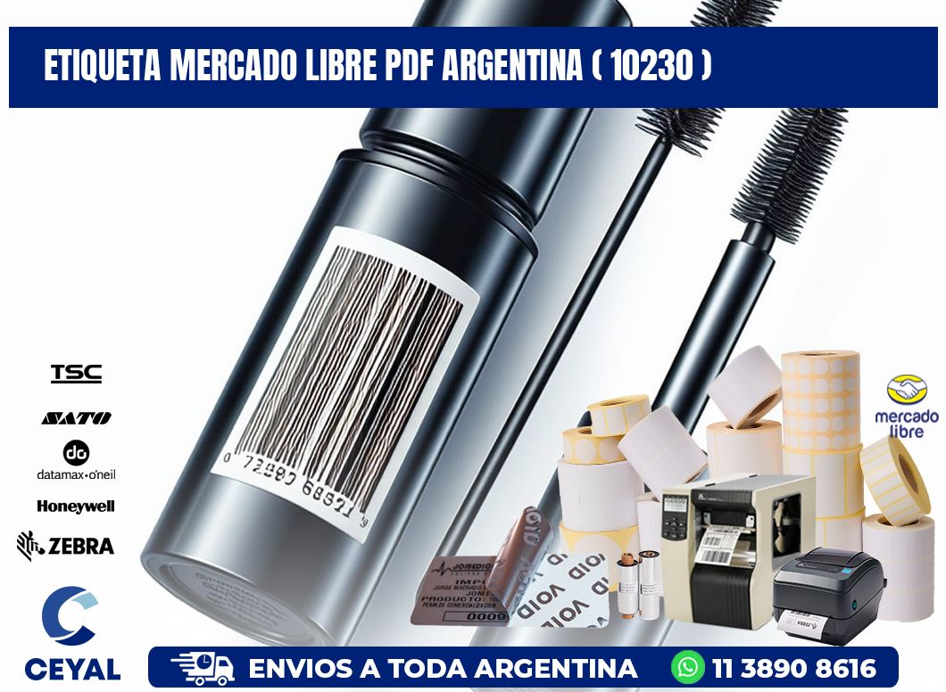 ETIQUETA MERCADO LIBRE PDF ARGENTINA ( 10230 )