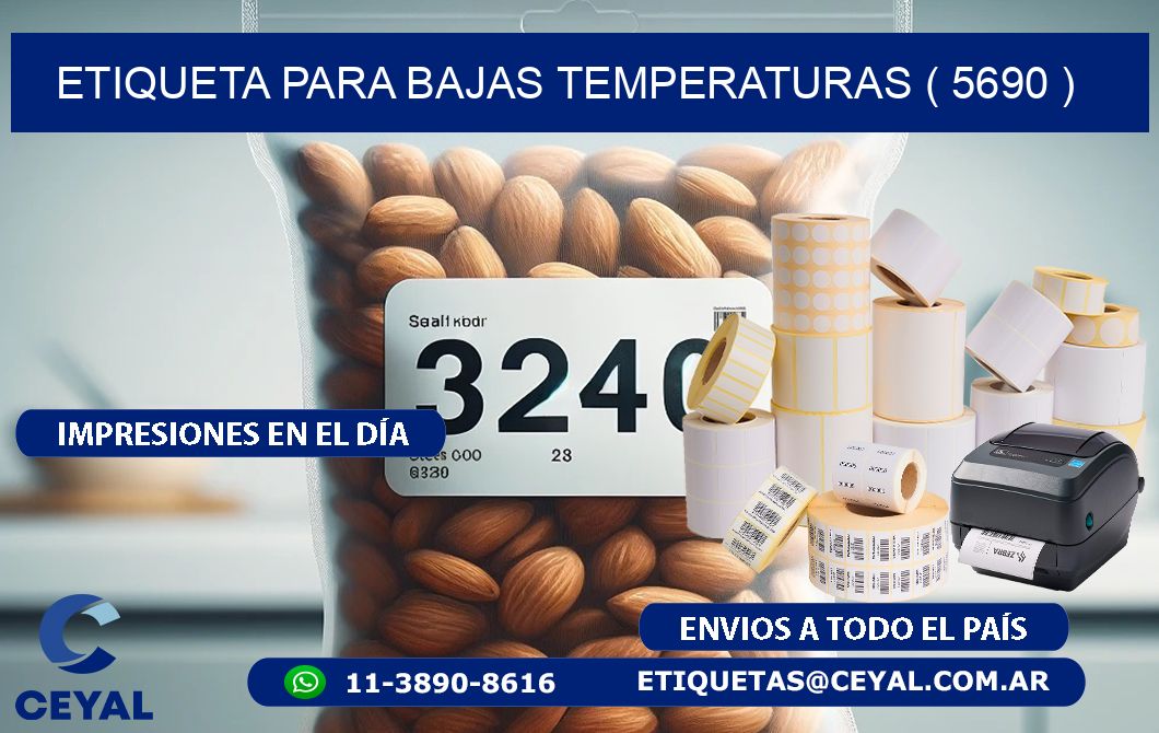 ETIQUETA PARA BAJAS TEMPERATURAS ( 5690 )