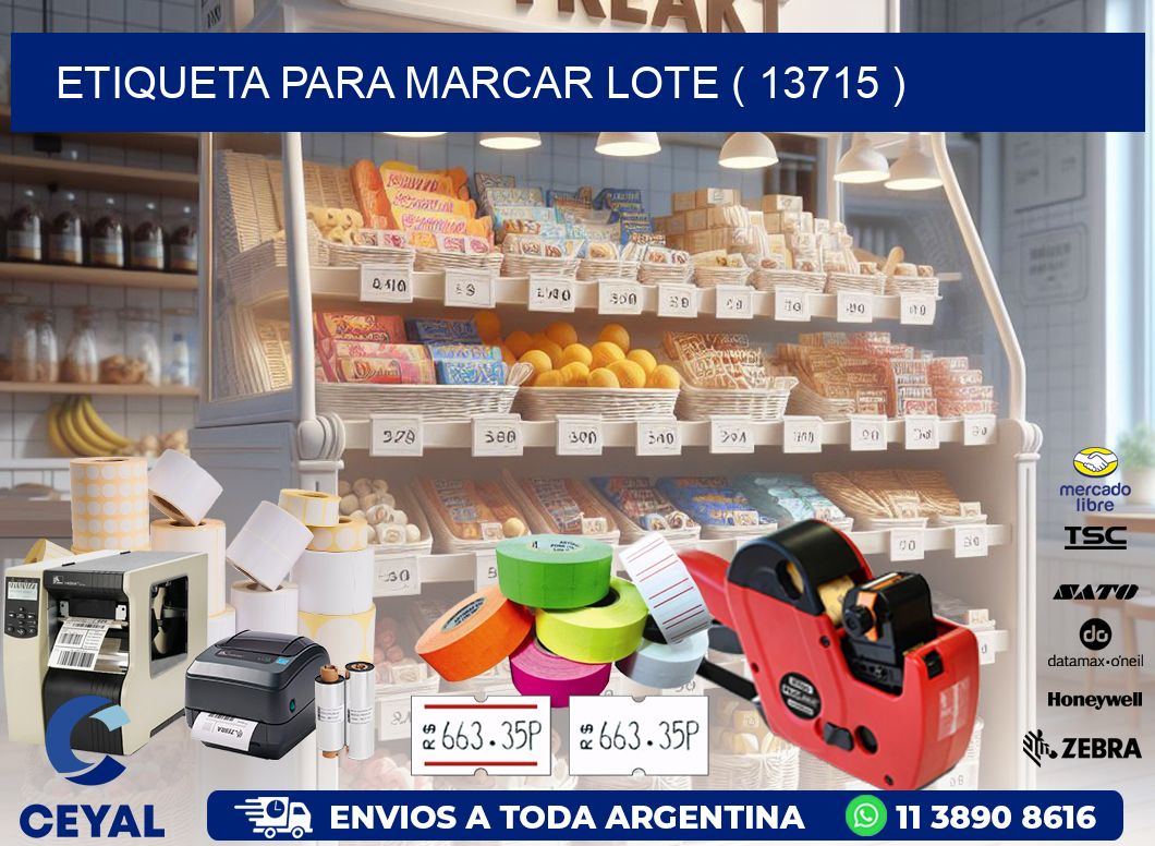 ETIQUETA PARA MARCAR LOTE ( 13715 )