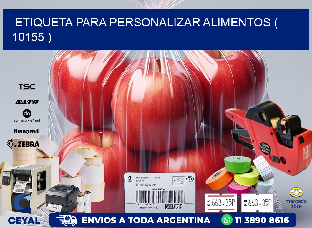 ETIQUETA PARA PERSONALIZAR ALIMENTOS ( 10155 )