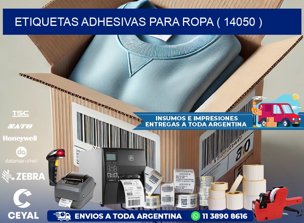 ETIQUETAS ADHESIVAS PARA ROPA ( 14050 )