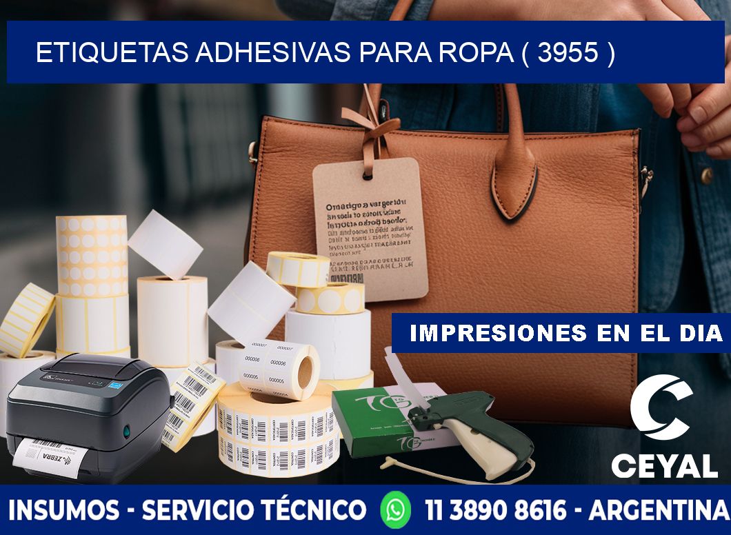 ETIQUETAS ADHESIVAS PARA ROPA ( 3955 )