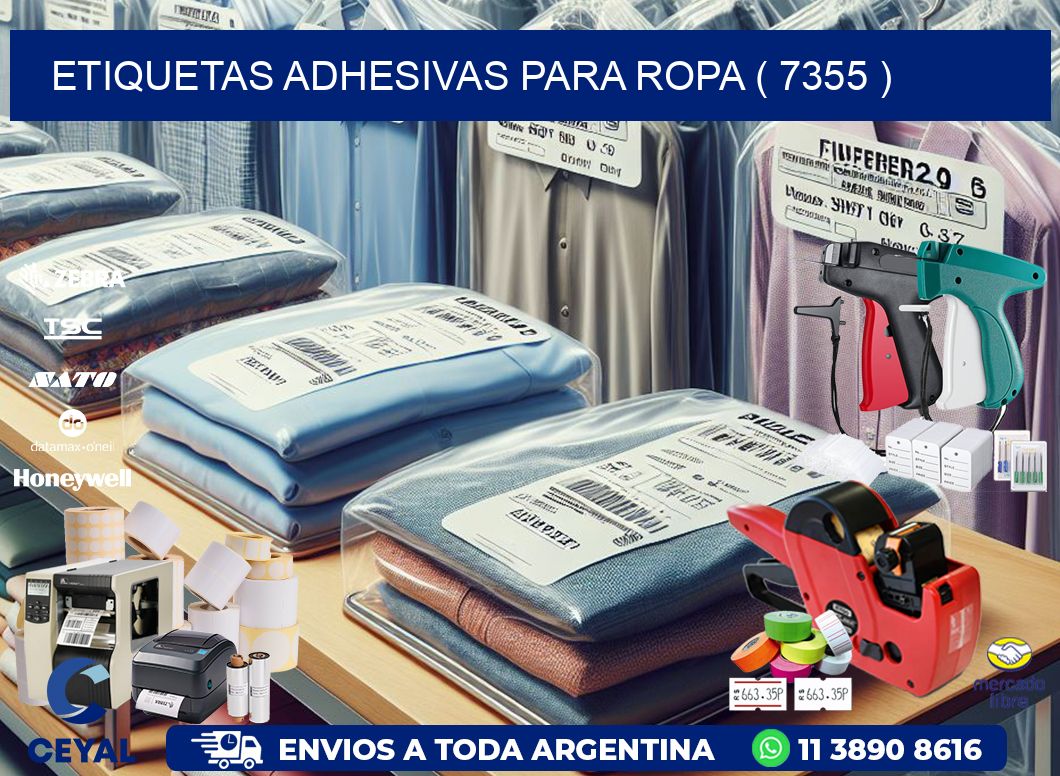 ETIQUETAS ADHESIVAS PARA ROPA ( 7355 )