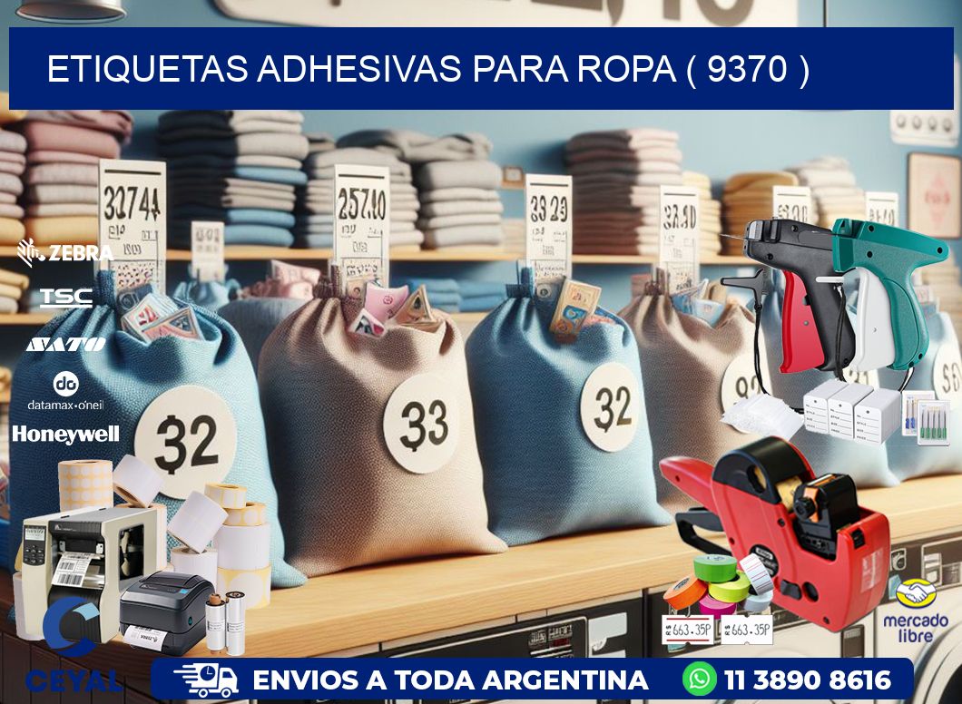ETIQUETAS ADHESIVAS PARA ROPA ( 9370 )