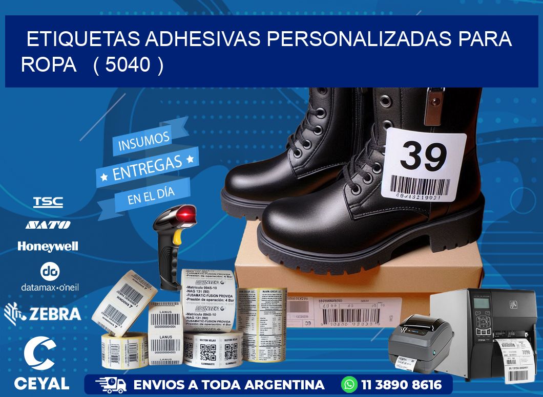 ETIQUETAS ADHESIVAS PERSONALIZADAS PARA ROPA ( 5040 )