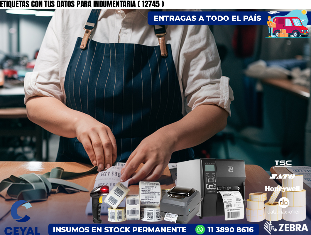 ETIQUETAS CON TUS DATOS PARA INDUMENTARIA ( 12745 )
