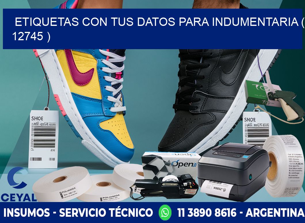 ETIQUETAS CON TUS DATOS PARA INDUMENTARIA ( 12745 )