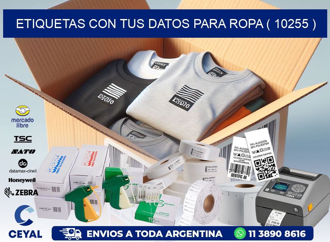 ETIQUETAS CON TUS DATOS PARA ROPA ( 10255 )