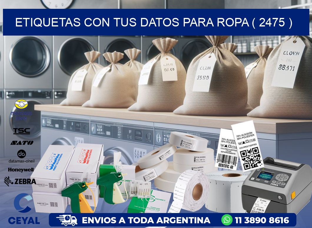 ETIQUETAS CON TUS DATOS PARA ROPA ( 2475 )