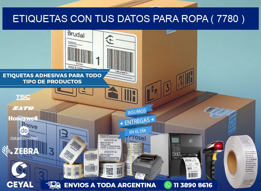 ETIQUETAS CON TUS DATOS PARA ROPA ( 7780 )