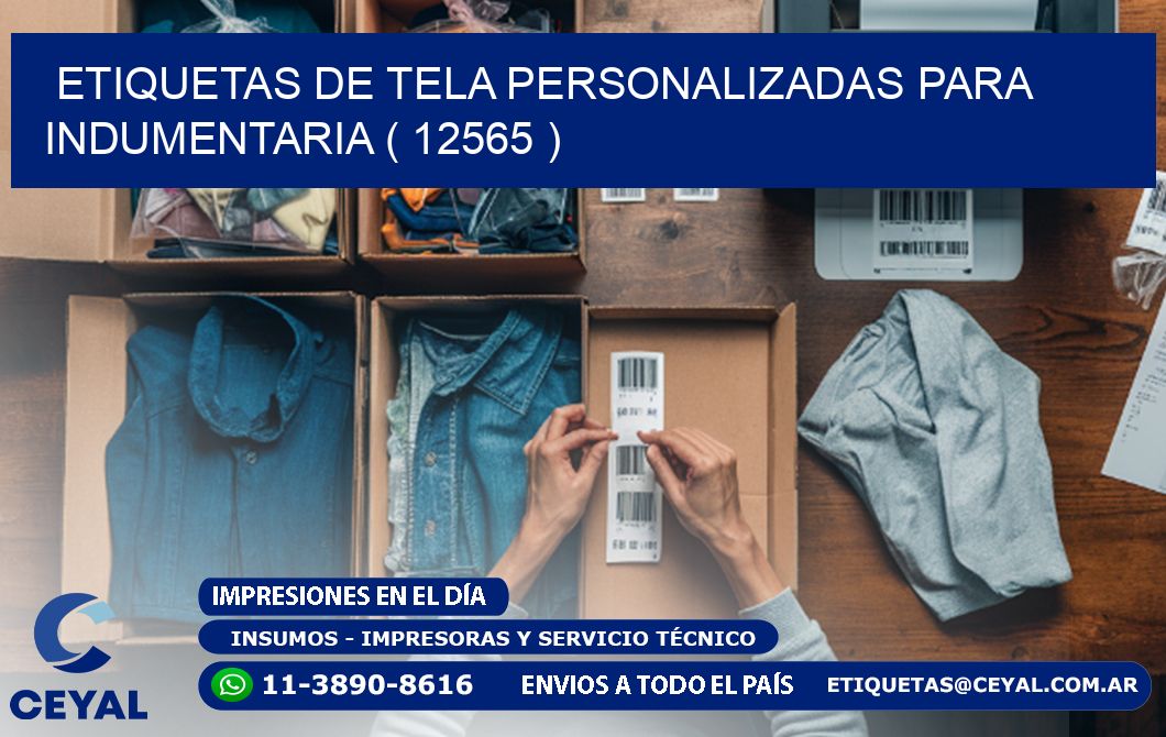 ETIQUETAS DE TELA PERSONALIZADAS PARA INDUMENTARIA ( 12565 )