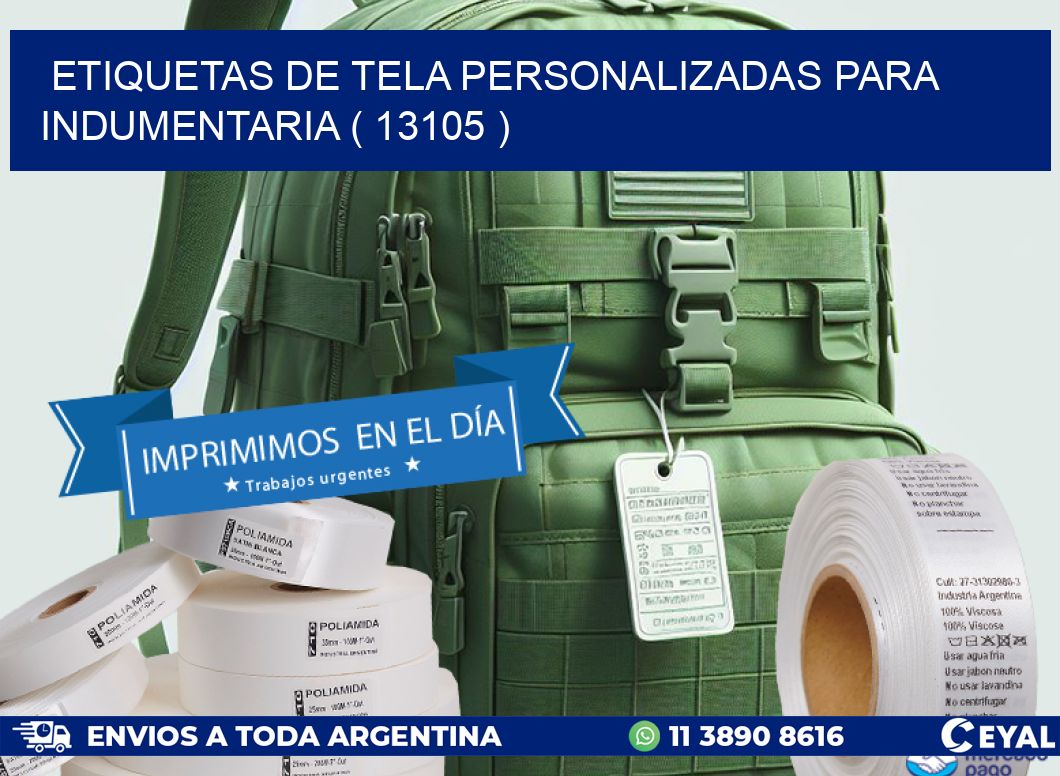 ETIQUETAS DE TELA PERSONALIZADAS PARA INDUMENTARIA ( 13105 )
