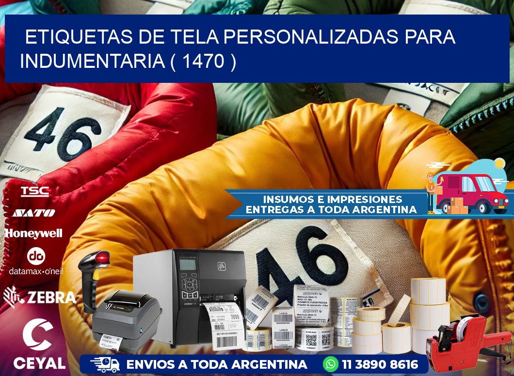 ETIQUETAS DE TELA PERSONALIZADAS PARA INDUMENTARIA ( 1470 )
