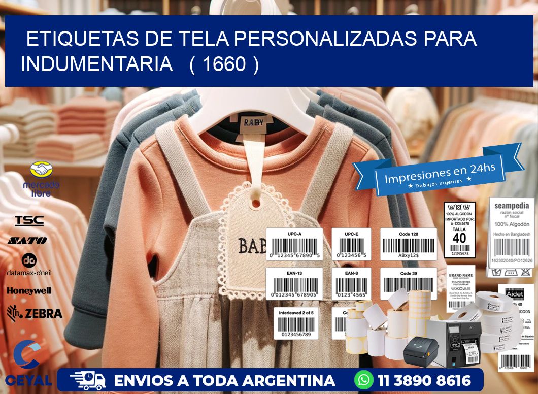 ETIQUETAS DE TELA PERSONALIZADAS PARA INDUMENTARIA ( 1660 )